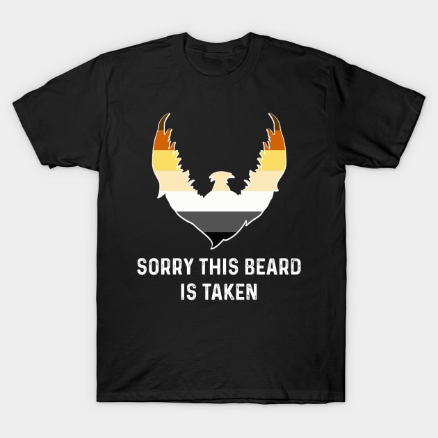 Sorry This Beard is Taken Bear Brotherhood Flag Funny Gay Pride T-Shirt by creative